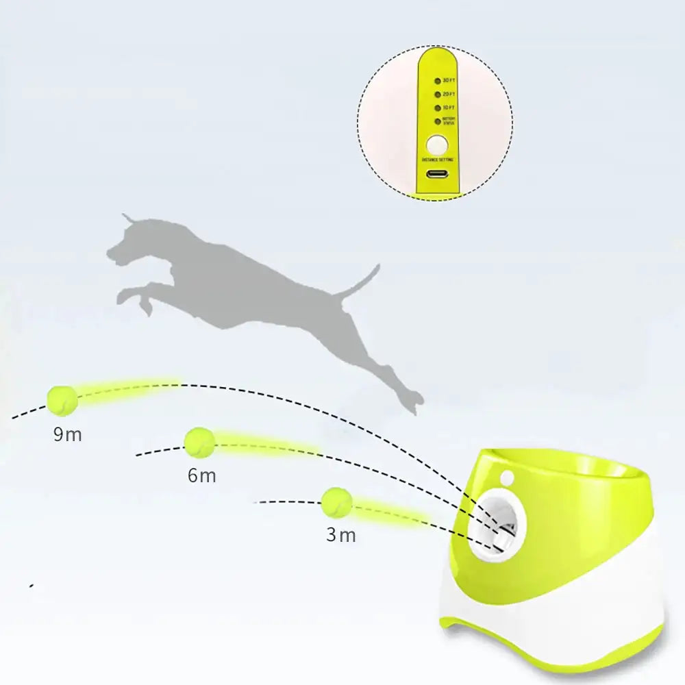 Pet Tennis Ball Launcher Automatic Thrower Toy for Dogs