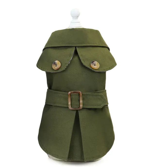 Pet Stylish Trench Coat Jacket for Dogs