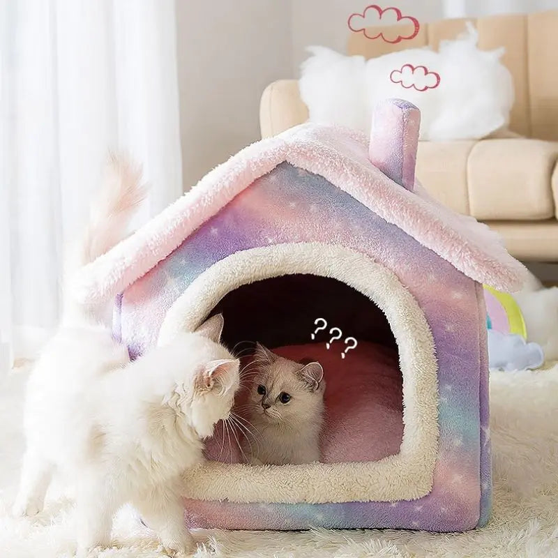 Soft Indoor Pet Bed Kennel for Cats and Dogs