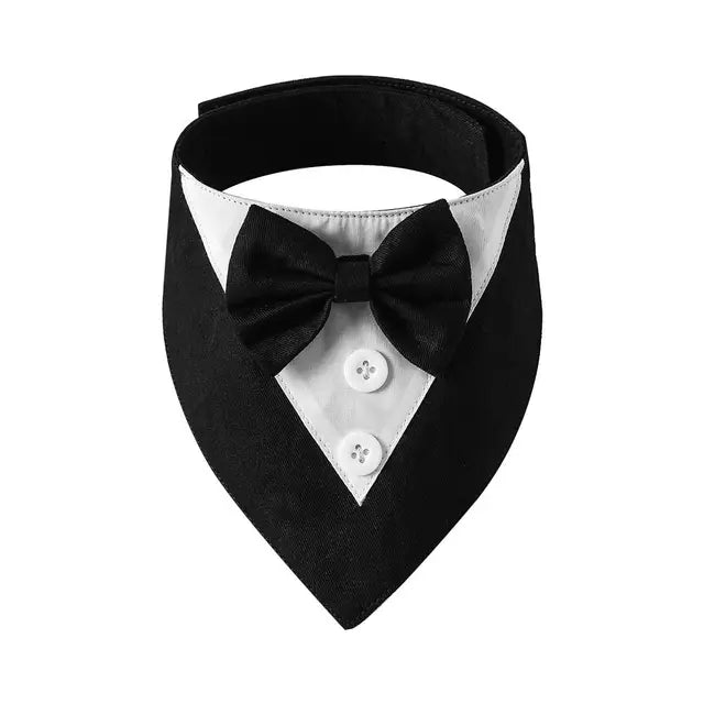 Pet Dog Tuxedo Wedding Suit Bow Tie