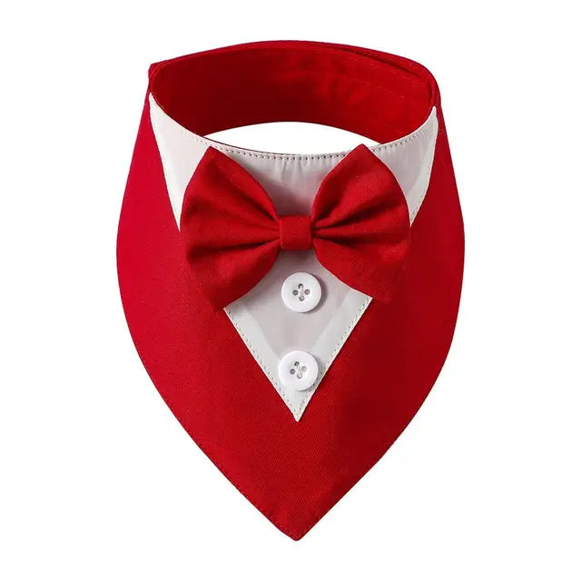 Pet Dog Tuxedo Wedding Suit Bow Tie