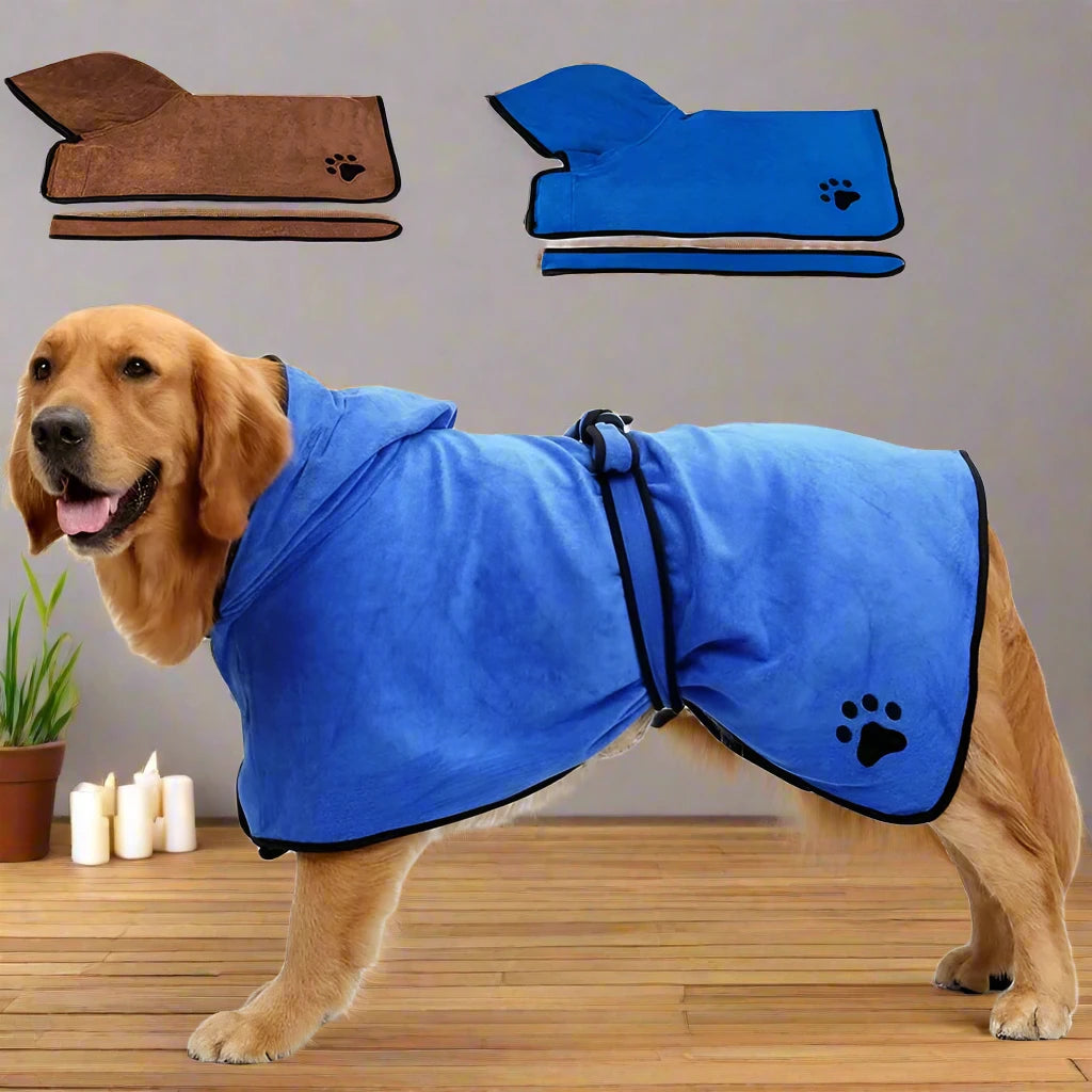 Pet Towel Microfiber Quick Dry Dog Bath Robe