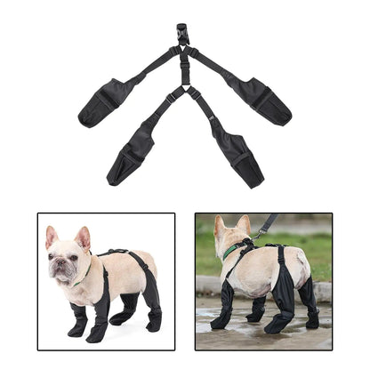 Dog Gaiters Waterproof Suspender Boot Pet Shoes