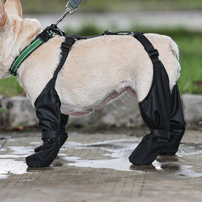 Dog Gaiters Waterproof Suspender Boot Pet Shoes