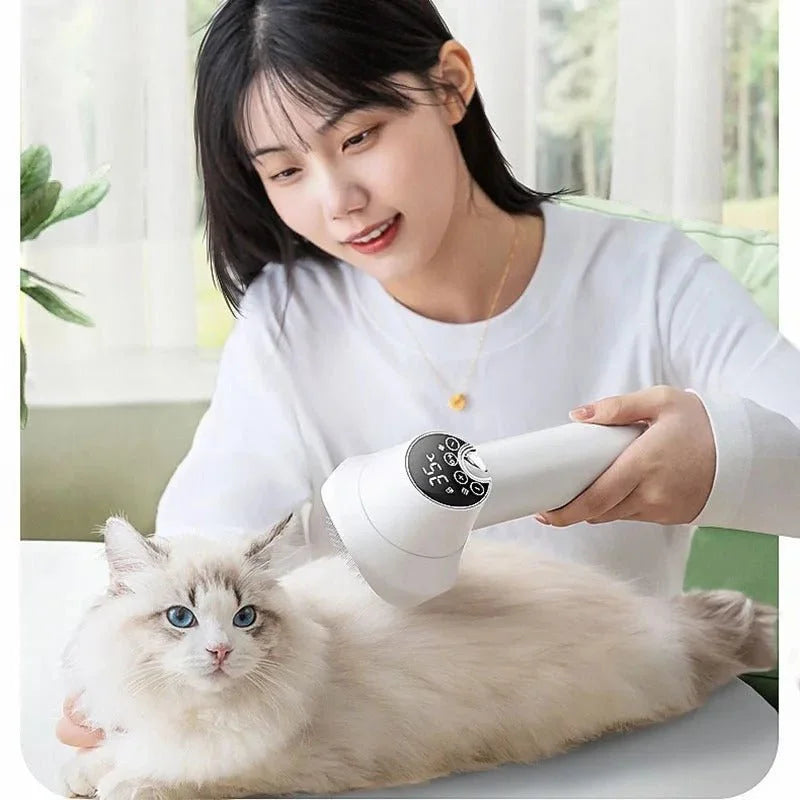 Smart Pet Grooming Hair Dryer Brush