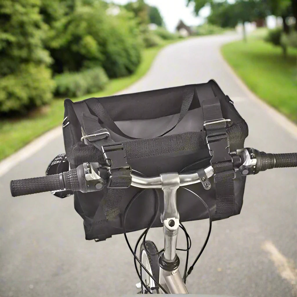 Pet dog bike basket bicycle bag