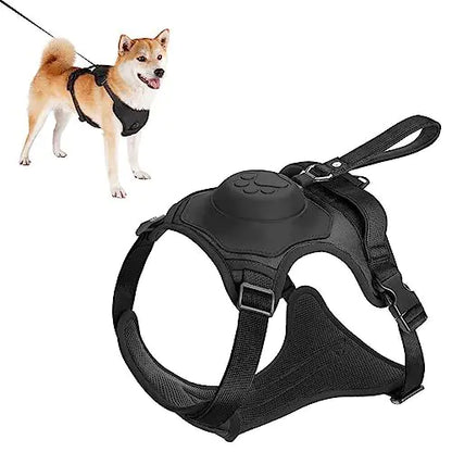 Fetch Master Freedom Vest - Ultra Soft Harness with Built-in Retractable Leash