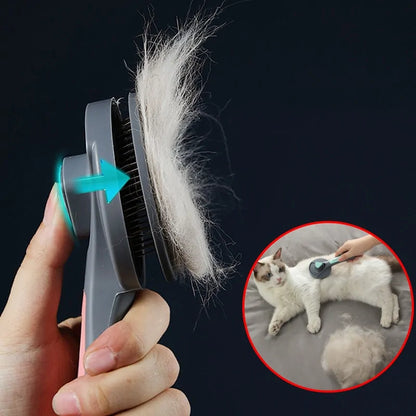 Groom Glide Self Cleaning Pet Brush