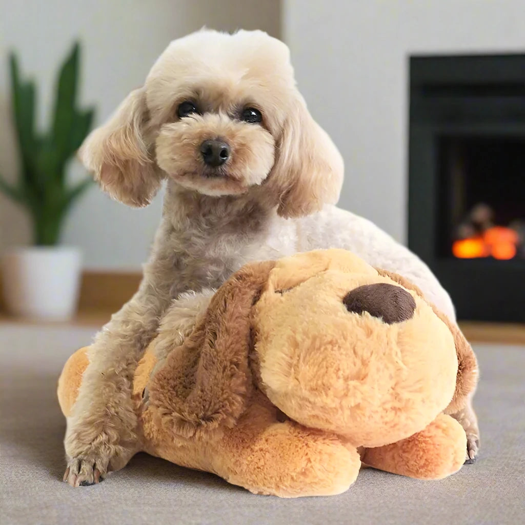 Soft Plush Calming Heartbeat Soothing Pet Toy for Dogs and Puppies