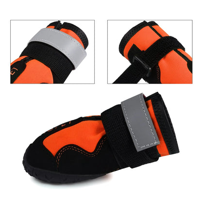 Waterproof Reflective Dog Boots Outdoor Non-Slip Shoes