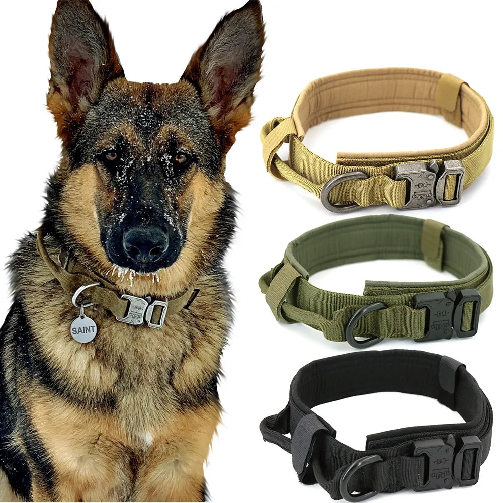 Heavy Duty Military Style Tactical Pet Dog Collar