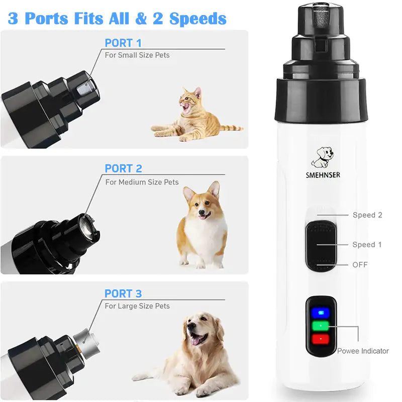 Electric Pet Nail Trimmer Grinder