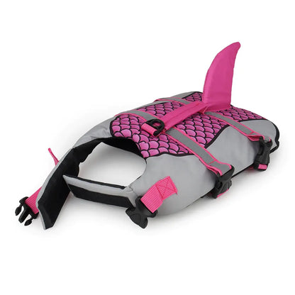 Dog Safety Life Jacket Shark Fin Swimming Vest