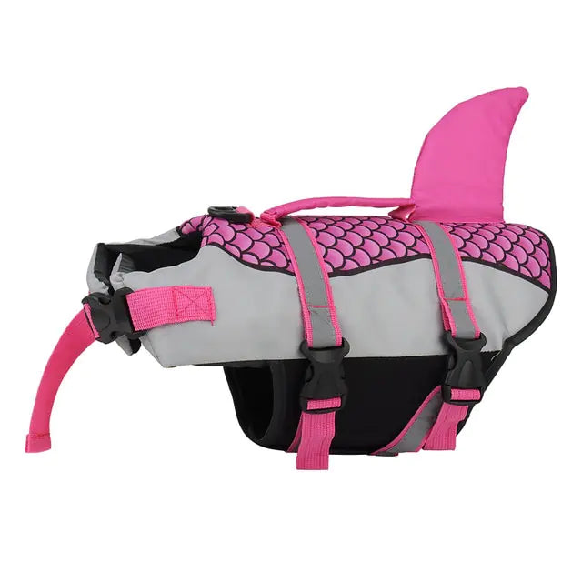 Dog Safety Life Jacket Shark Fin Swimming Vest