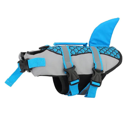 Dog Safety Life Jacket Shark Fin Swimming Vest