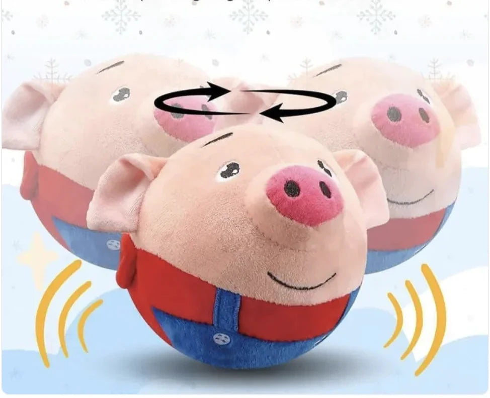 Porky Pal Interactive Bouncing Pet Dog Toy Self-Moving Pig Ball