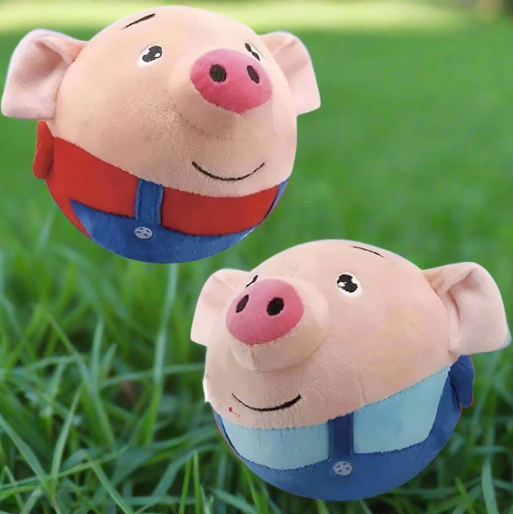 Porky Pal Interactive Bouncing Pet Dog Toy Self-Moving Pig Ball