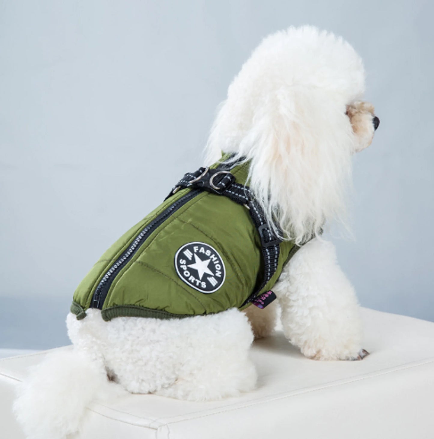 Rainy Day Ruffwear Waterproof Winter Dog Jacket with Leash Attachment