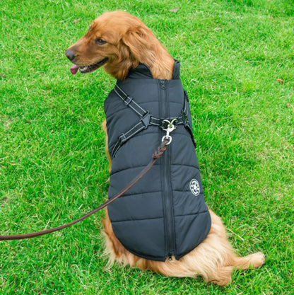 Rainy Day Ruffwear Waterproof Winter Dog Jacket with Leash Attachment