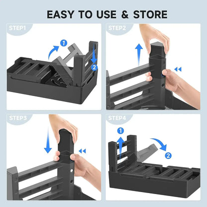 Adjustable Elevated Pet Dog Food and Water Bowl Dining Station