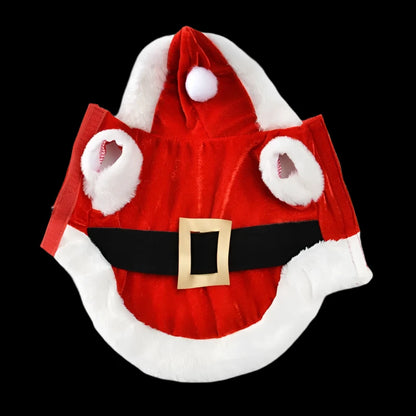 Holiday Festive Christmas Pet Santa Outfit Costume for Dogs