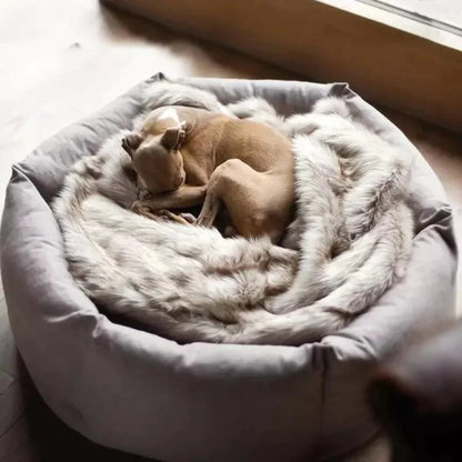 Plush Calming Soft Pet Bed