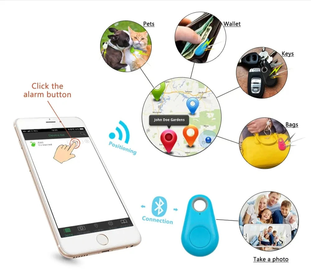 Smart GPS Pet Tracker Waterproof Tag