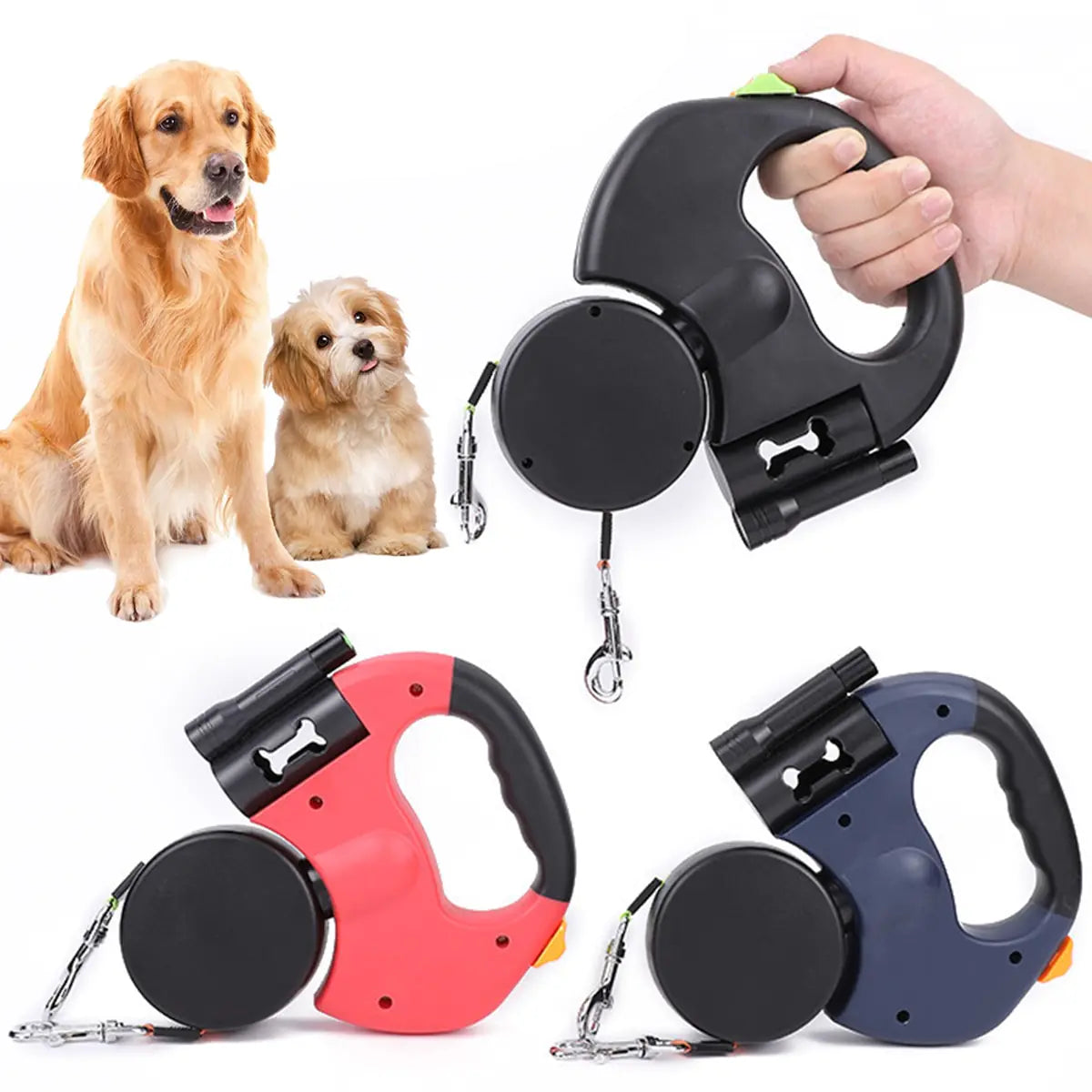 The Unchained Sniffer - Dual Retractable Leash